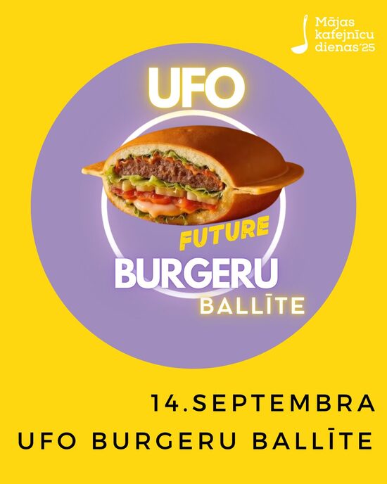 UFO Burgernīca "Pasta Māja" - 14.septembris - Mājas kafejnīcu dienas 2025